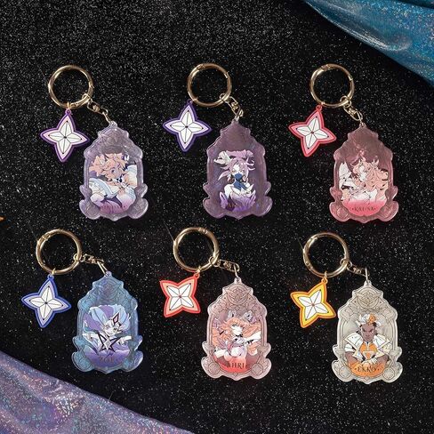 League of Legends Star Guardian Series Acrylic Keychain Pendants Set of 6 in Saudi Arabia