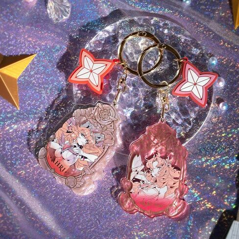 League of Legends Star Guardian Series Acrylic Keychain Pendants Set of 6 in Saudi Arabia