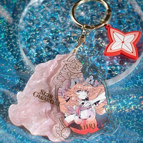 League of Legends Star Guardian Series Acrylic Keychain Pendants Set of 6 in Saudi Arabia