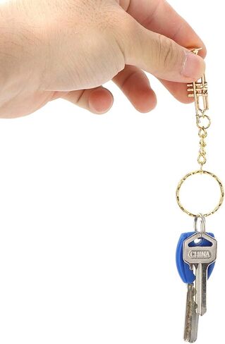 Tyenaza Trumpet Charm، سلاسل المفاتيح البوق الموسيقى سحر المفاتيح قلادة مع حلقة رئيسية للنساء محفظة حقائب اليد هدية الديكور، 3.5 × 1.2 × 1.2 بوصة in Saudi Arabia