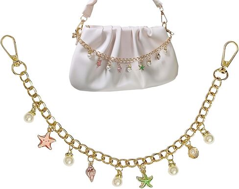 Sea Star Shell Bag Charms for Handbags, Purse Charms,Bag Charm Chain,Purse Keychain, keychains for women in Kuwait