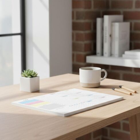 مفكرة مخططة أسبوعية 52 ورقة - 11.2 × 8.26 بوصة لوحة قائمة مهام أسبوعية غير مؤرخة مع الأولويات والملاحظات ومتتبع العادات، منظم جدول التمزيق، ورق ناعم سميك، مثالية للعمل والمدرسة والمنزل in Kuwait