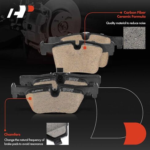 A-Premium Front and Rear Drilled and Slotted Disc Brake Rotors + Ceramic Pads Kit Compatible with Select BMW Models - 320i xDrive, 328d, 328d xDrive, 328i GT xDrive, 330i, 428i Gran Coupe, 12-PC Set in Saudi Arabia