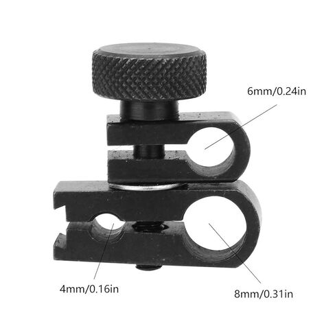 Clamps Chuck Dial Indicator, 1PCS Dial Indicator Clamp Chuck, Tungsten Steel Dial Indicator Holder Clamp, Dovetail Clamp for Dial Indicator Test Indicator 8MM 6MM 4MM in Saudi Arabia