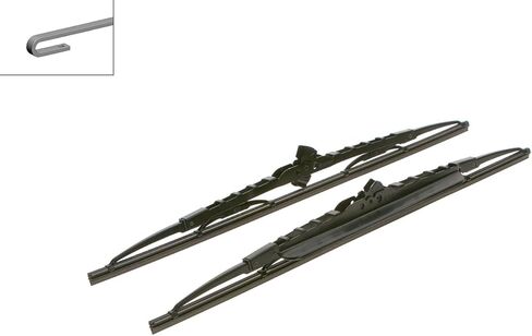 شفرات ممسحة بديلة من BOSCH 3397118541 Twin Spoiler OE - جانب السائق والراكب - مجموعة من شفرتين (19 بوصة و19 بوصة) in Saudi Arabia