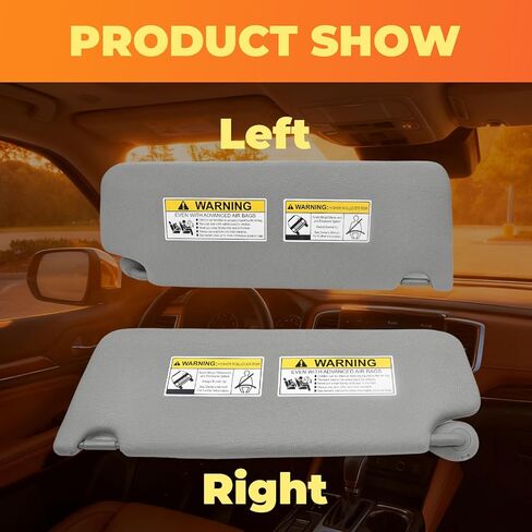 Pair Sun Visors Driver&Passenger Side Compatible with Pilot 2016-2022 Ridgeline 2018-2020 Left Right Gray 83280-TG7-A12ZB 83230-TG7-A12ZB in Saudi Arabia