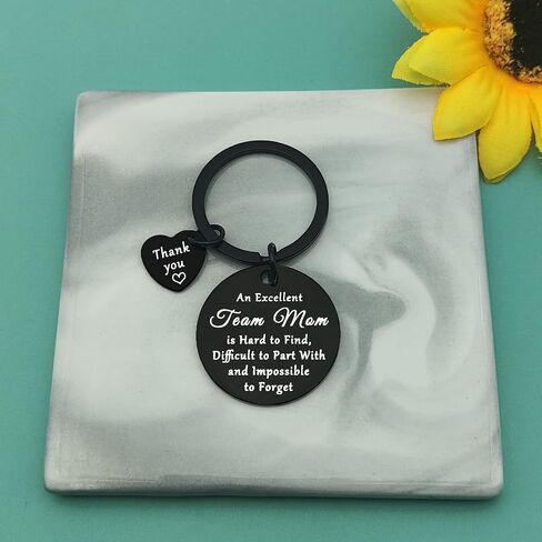 Team Mom Keychain Gifts Thank You Keychain for Team Mom Mother's Day Gift for Leader Keyring Appreciation Key Chain for Coach Boss Jewelry Retirement Farewell Gifts for Instructor Professor Mentor in Saudi Arabia