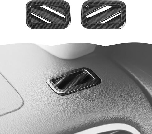 RT-TCZ Center Console Side Air Vent Cover Trim Decoration Interior Accessories for Chevy Avalanche/Suburban/Tahoe 2007-2013,for GMC Yukon/Sierra 2007-2013 (Black Carbon Fiber) in Saudi Arabia