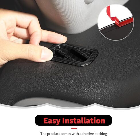 RT-TCZ Center Console Side Air Vent Cover Trim Decoration Interior Accessories for Chevy Avalanche/Suburban/Tahoe 2007-2013,for GMC Yukon/Sierra 2007-2013 (Black Carbon Fiber) in Saudi Arabia