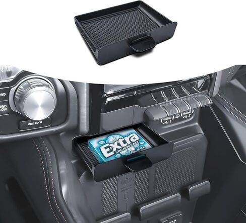 RUNROAD Center Console Organizer Tray Compatible with 2019-2024 2025 2026 Dodge Ram 1500 2500 3500 Accessories, Armrest Drawer Tray Console For Ram 1500 2500 3500 Hidden Drawer, Cubby Models Only in Saudi Arabia