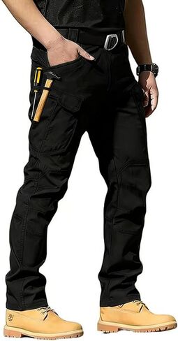 Cargo Pants for Men Ripstop Hiking Work Pants Multi Pockets Lightweight Outdoor Tactical Pants in Saudi Arabia