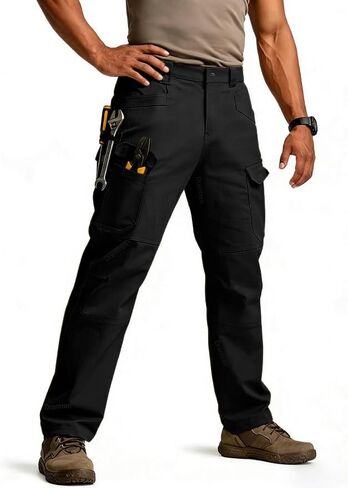 Cargo Pants for Men Ripstop Hiking Work Pants Multi Pockets Lightweight Outdoor Tactical Pants in Saudi Arabia