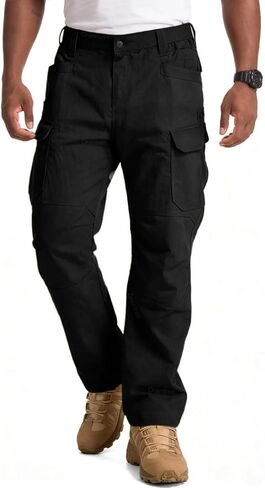 Cargo Pants for Men Ripstop Hiking Work Pants Multi Pockets Lightweight Outdoor Tactical Pants in Saudi Arabia