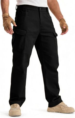 Cargo Pants for Men Ripstop Hiking Work Pants Multi Pockets Lightweight Outdoor Tactical Pants in Saudi Arabia
