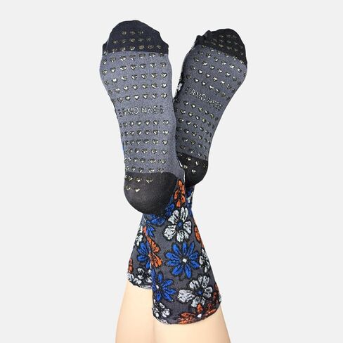 3 Pairs Pilates Grip Ankle Socks for Women – Cute Floral Embroidered Yoga Socks, Non Slip Barre Grip Socks in Saudi Arabia