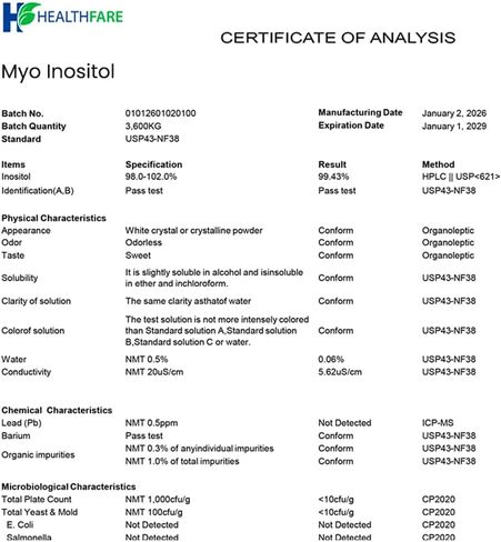 Myo Inositol 2600mg | 200 Capsules | Ultra Strength | Healthy Ovarian Support for Women | Vitamin B8 | Made in The USA in Kuwait