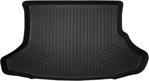 Husky Liners Weatherbeater Floor Mats | Fits 2012-2015 Toyota Prius Plug - in | Front & 2nd Row, 3-pc Black - 98931 in Saudi Arabia