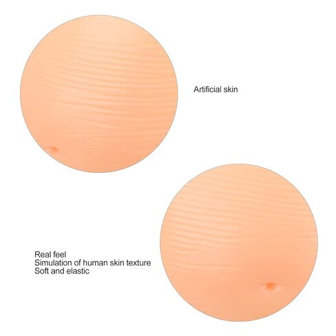 Pregnancy Cosplay Props, 2-4 months/4-5 Month Fake Pregnancy Belly Silicone Artificial Pregnant Tummy Photography Props with Straps(2-4 Months) in Kuwait