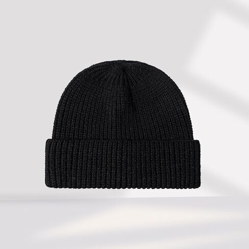 Classic Ribbed Beanie Thick Warm Cap for Cold Weather in Saudi Arabia