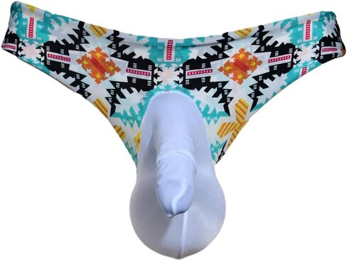 Men's Sexy Plus Size Ice Silk and Lace High Elastic Low Rise Panties Bikini Briefs Underwear with Sheath in Saudi Arabia