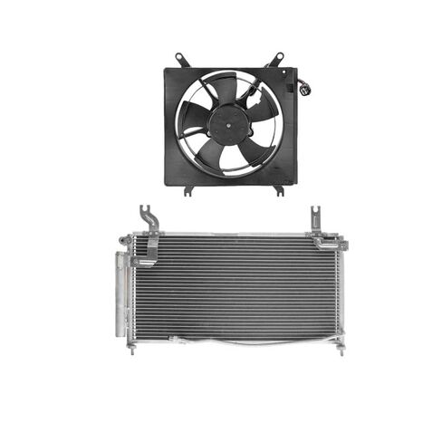 Replacement Parts for AC Condenser&Cooling Fan Assembly Kit for Suzuki Aerio 2002-2007 L4 2.0L 2.3L Mod-A58PP-25390 in Saudi Arabia