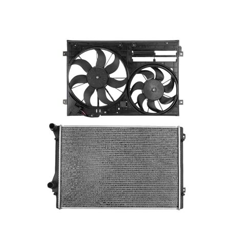 Replacement Parts for Radiator&Dual Cooling Fan Assembly Kit w/Shroud for Volkswagen CC Jetta Passat Mod-A58PP-29287 in Saudi Arabia