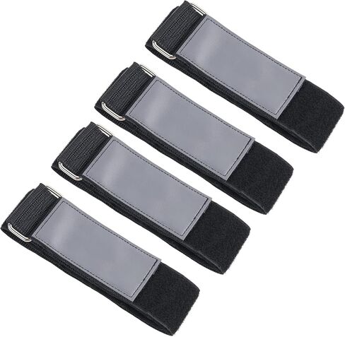 Ladder Straps,Ladder Tie Down Straps,Super Reinforced Hook and Loop Ladder Rack Straps for Roof Rack Versatile Cargo Straps (Grey Black 4 Pack) in Saudi Arabia