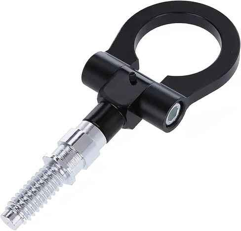 Payanwin Universal Racing Towing Car Tow Hook for B-mw 1 3 5 Series E39 E70 E71 E81 E82 E88 E90 E91 E92 E93، سيارة حلقة مقطورة من الألومنيوم التلقائي (أسود) in Kuwait