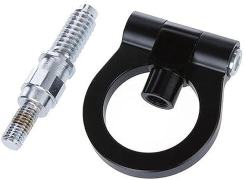 Payanwin Universal Racing Towing Car Tow Hook for B-mw 1 3 5 Series E39 E70 E71 E81 E82 E88 E90 E91 E92 E93، سيارة حلقة مقطورة من الألومنيوم التلقائي (أسود) in Kuwait