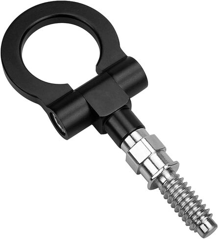 Payanwin Universal Racing Towing Car Tow Hook for B-mw 1 3 5 Series E39 E70 E71 E81 E82 E88 E90 E91 E92 E93، سيارة حلقة مقطورة من الألومنيوم التلقائي (أسود) in Kuwait