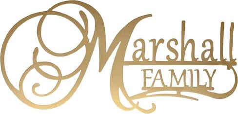 Touch of Class Affinity Personalized Wall Art Sign - Powder Coated Metal - 14-gauge Steel - Antique Copper Finish - Family in Saudi Arabia
