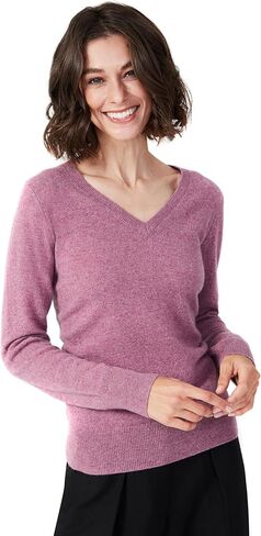 100% Pure Cashmere V-Neck Women's Sweater in Kuwait