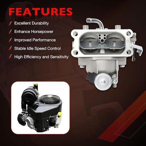 المكربن ​​متوافق مع Kawasaki FX730V-AS28 FX730V-AS29 FX730V-ES00، يستبدل #15004-1011 15004-1025 15004-0930 15004-7082 15004-7051، الكربوهيدرات مع مضخة الوقود ومجموعة قابس الإشعال in Saudi Arabia