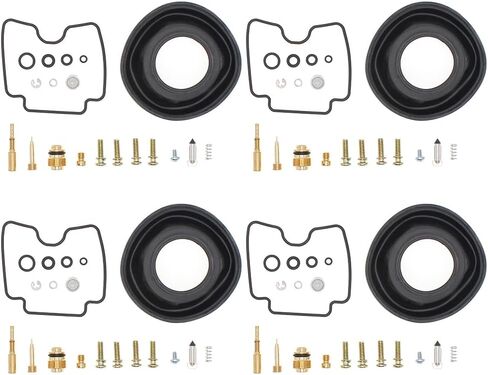 Carburetor Repair Service Kit with Diaphragm for Yamaha FZS1000 FAZER 2001-2005 Fit Motorcycle Carb Maintenance Rebuild Set(4 Pack) in Kuwait