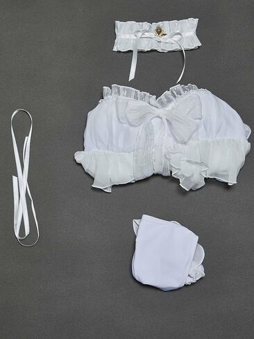 haikyuu Women Kawaii Bikini Anime Swimsuit Cosplay Two-Piece Swimsuit Ruffled Top and Briefs in Saudi Arabia