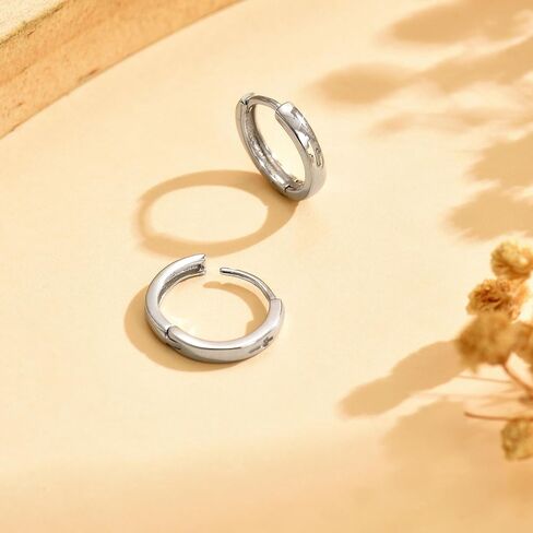 XAYAH 925 Sterling Silver Cross Hoop Earring for Women Faith Hope Huggie Hoops Hypoallergenic Earrings to Daughter Mom Dainty Hollow Cross Ear Cuff Earrings Christian Religious Easter Jewelry Gifts in Saudi Arabia