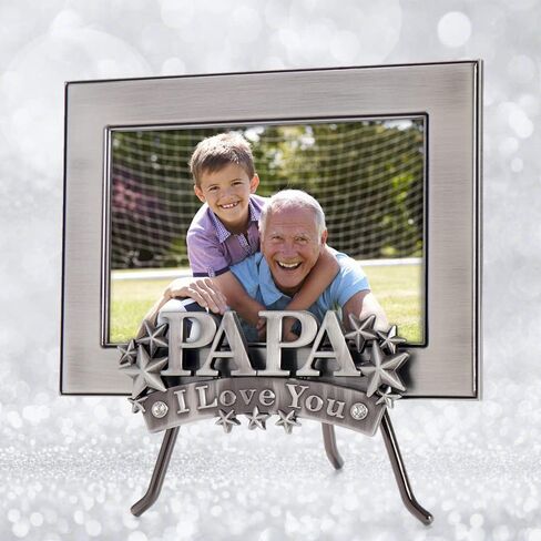 Lasody Papa I Love You Picture Frame,4x6 inch, Papa Frame With Holder Stand,Photo Gift for Papa, Grandpa, Family, Display on Tabletop in Saudi Arabia