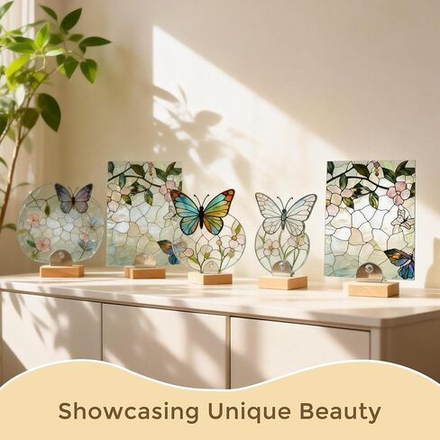 8 قطع خشبية حامل عرض زجاجي قابل للتعديل لفن الزجاج، بلاط السيراميك الملون، اللوحات، الصور والمقتنيات للمكتب، المعارض التجارية، ديكور المنزل والمعارض in Kuwait