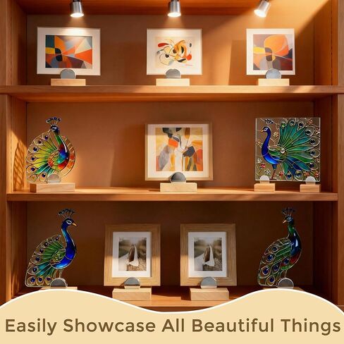 8 قطع خشبية حامل عرض زجاجي قابل للتعديل لفن الزجاج، بلاط السيراميك الملون، اللوحات، الصور والمقتنيات للمكتب، المعارض التجارية، ديكور المنزل والمعارض in Kuwait