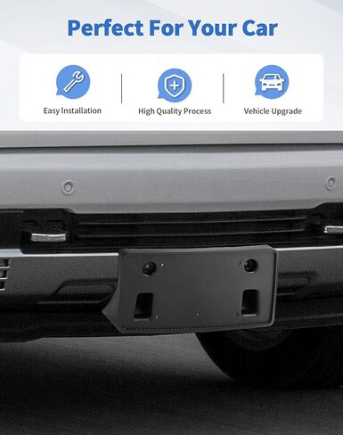 Front License Plate Bracket Frame Holder Fit for 2015 2016 2017 2018 2019 Chevy Silverado 2500 Hd 3500 Series w/Screws in Kuwait