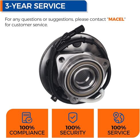 PAROD Pair 515010 4WD Front Wheel Hub & Bearing Assembly Fit for Ford F-150 1997 1998 1999 2000 ;4-Wheel ABS in Saudi Arabia