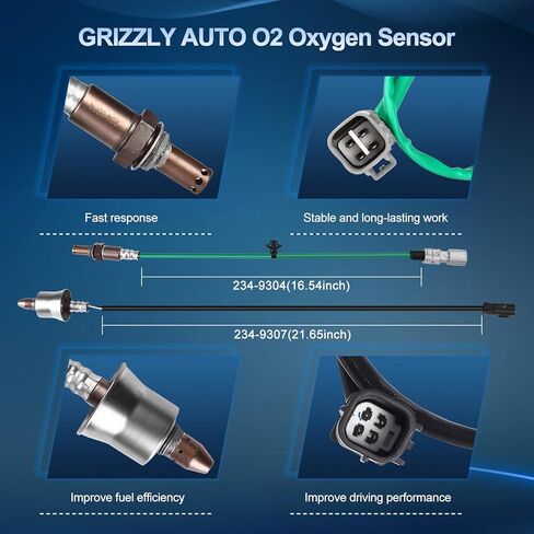 O2 Oxygen Sensor Upstream and Downstream for Toyota Camry LE SE XLE XSE 2018-2020, Avalon Limited XLE XSE 2019-2021, for Lexus ES300h 2019-2020 2.5L, O2 Sensor Replace 234-9304 234-9307 2Pcs in Saudi Arabia