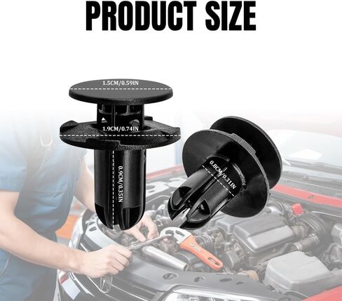 20PCS Fender Liner Push-Type Retainer Clip Fastener, Bumper Cover Clip, Engine Under Cover Retainer Compatible with Accent Azera Equus Elantra Genesis, Replaces OEM#86595-2T500, 1420608250B in Kuwait