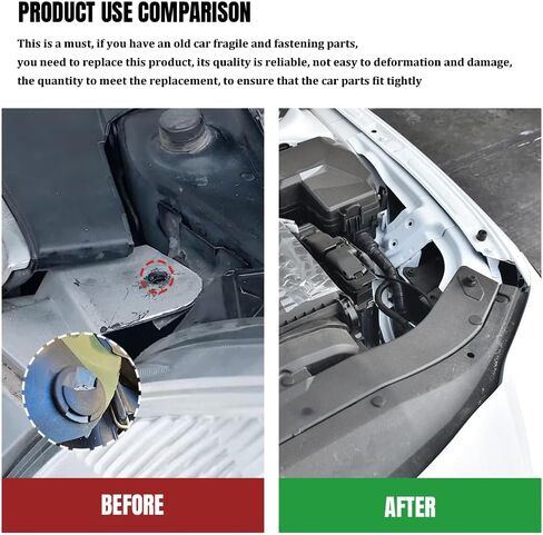 20PCS Fender Liner Push-Type Retainer Clip Fastener, Bumper Cover Clip, Engine Under Cover Retainer Compatible with Accent Azera Equus Elantra Genesis, Replaces OEM#86595-2T500, 1420608250B in Kuwait