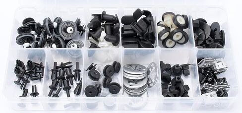 OAUTOO 130pcs fits Volkswagen Tiguan 2009-2017, Tiguan Limited 2017-2018 Body Interior and Exterior Retainer Fastener Clip Assortment Door Trim Panel Clips Bumper Fender Liner Screw with Nut Kit in Saudi Arabia