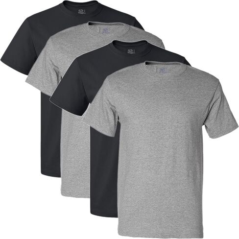 4pk Black/Grey Crew shirts - 3XL in Saudi Arabia