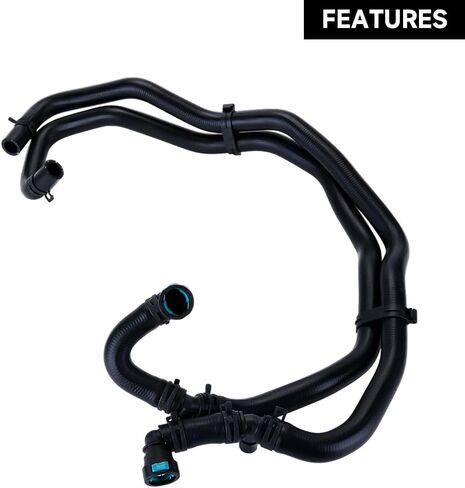 مجموعة خرطوم سخان HVAC - خرطوم تبريد المشعاعات لسيارة Land Rover LR3 - Gas 2005-2009 - يستبدل PCH501094 | المطاط الأسود in Saudi Arabia