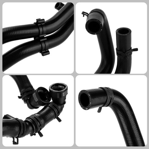 مجموعة خرطوم سخان HVAC - خرطوم تبريد المشعاعات لسيارة Land Rover LR3 - Gas 2005-2009 - يستبدل PCH501094 | المطاط الأسود in Saudi Arabia