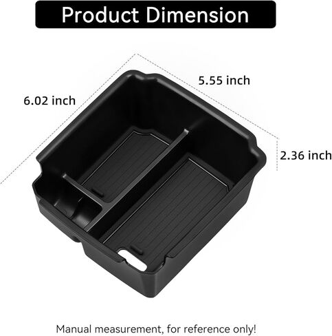 smabee Center Console Organizer for Volkswagen VW Taos 2026 2022-2025 / for VW Tiguan 2018-2024 (Not Fit Tiguan 2025+) Armrest Storage Box ABS Storage Tray Insert Interior Accessories Black in Kuwait