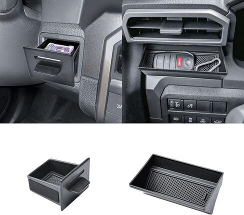 صينية تنظيم وحدة التحكم المركزية من RUNROAD متوافقة مع 2024-2026 Toyota Tacoma 4-Door/ 2025 2026 4Runner، صينية درج وحدة التحكم فتحة تهوية لسائقي Tacoma 4Runner (ليس لبابين) in Saudi Arabia